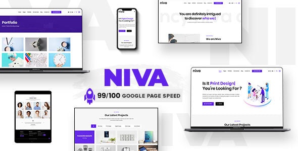 Nulled Niva v1.7.7 - Creative Agency & Freelancer WordPress Theme